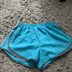 Blue with black and white trim Nike shorts